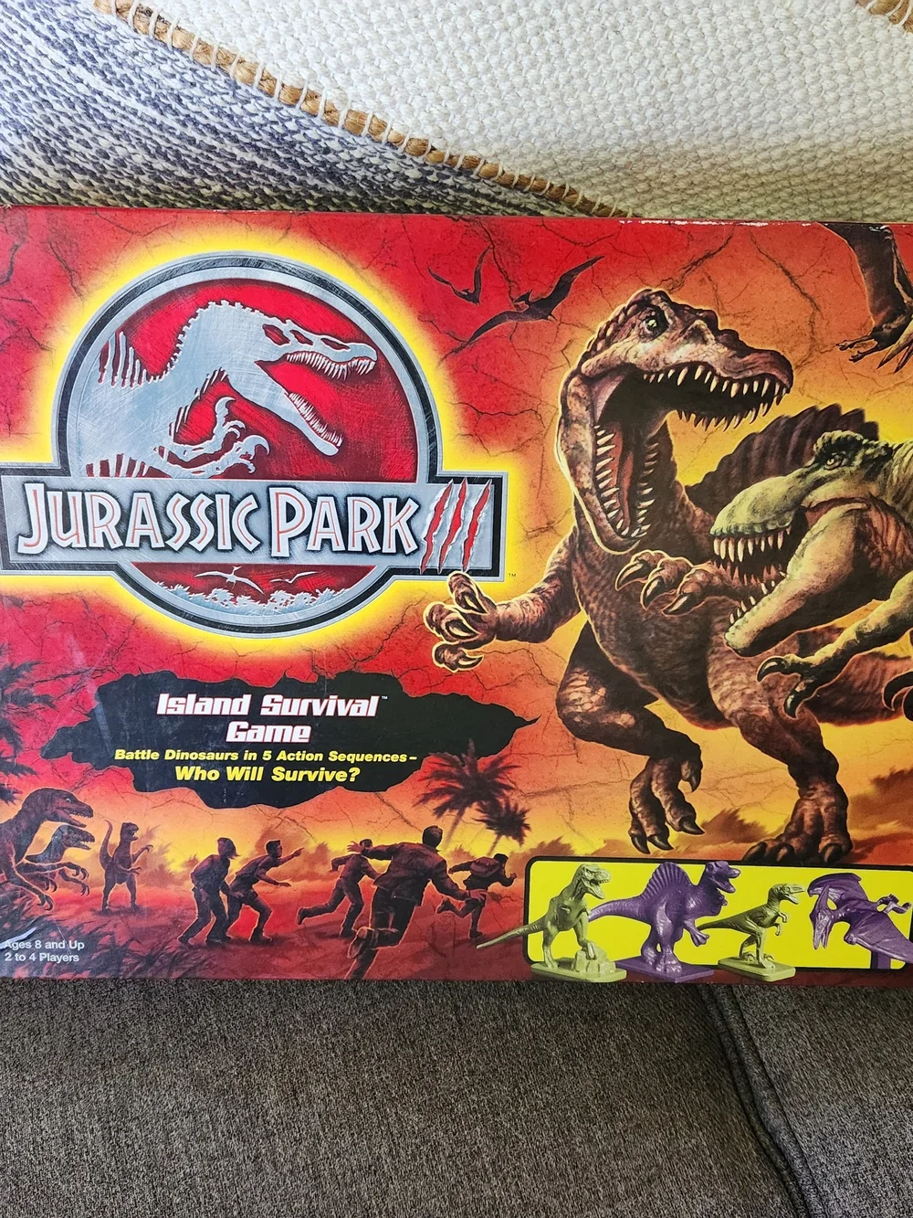 Jurassic Park 3 Board Game Missing 1 Dinosaur & 1 Playing Card Pictured ^